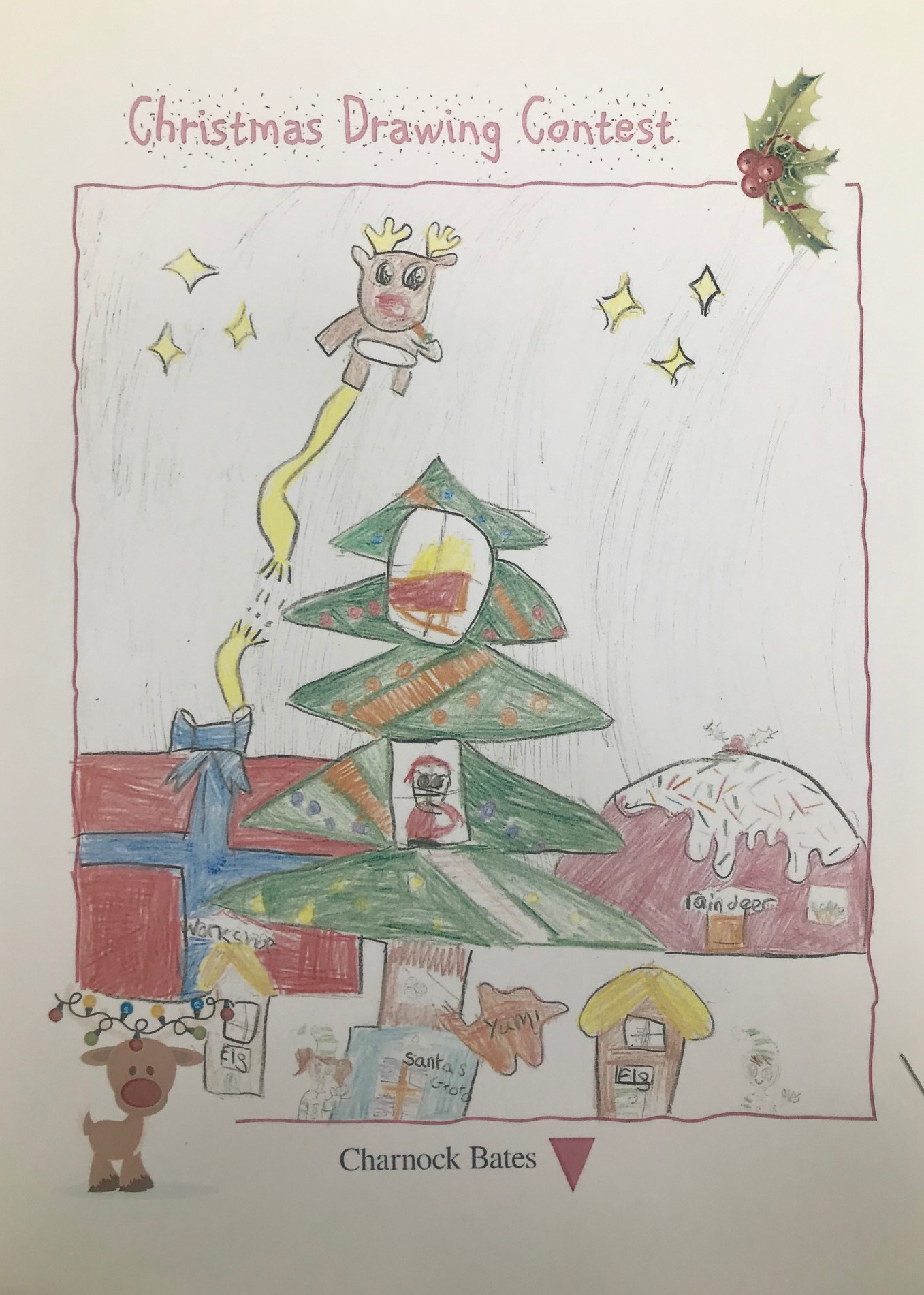  Christmas drawing contest Megan aged 9