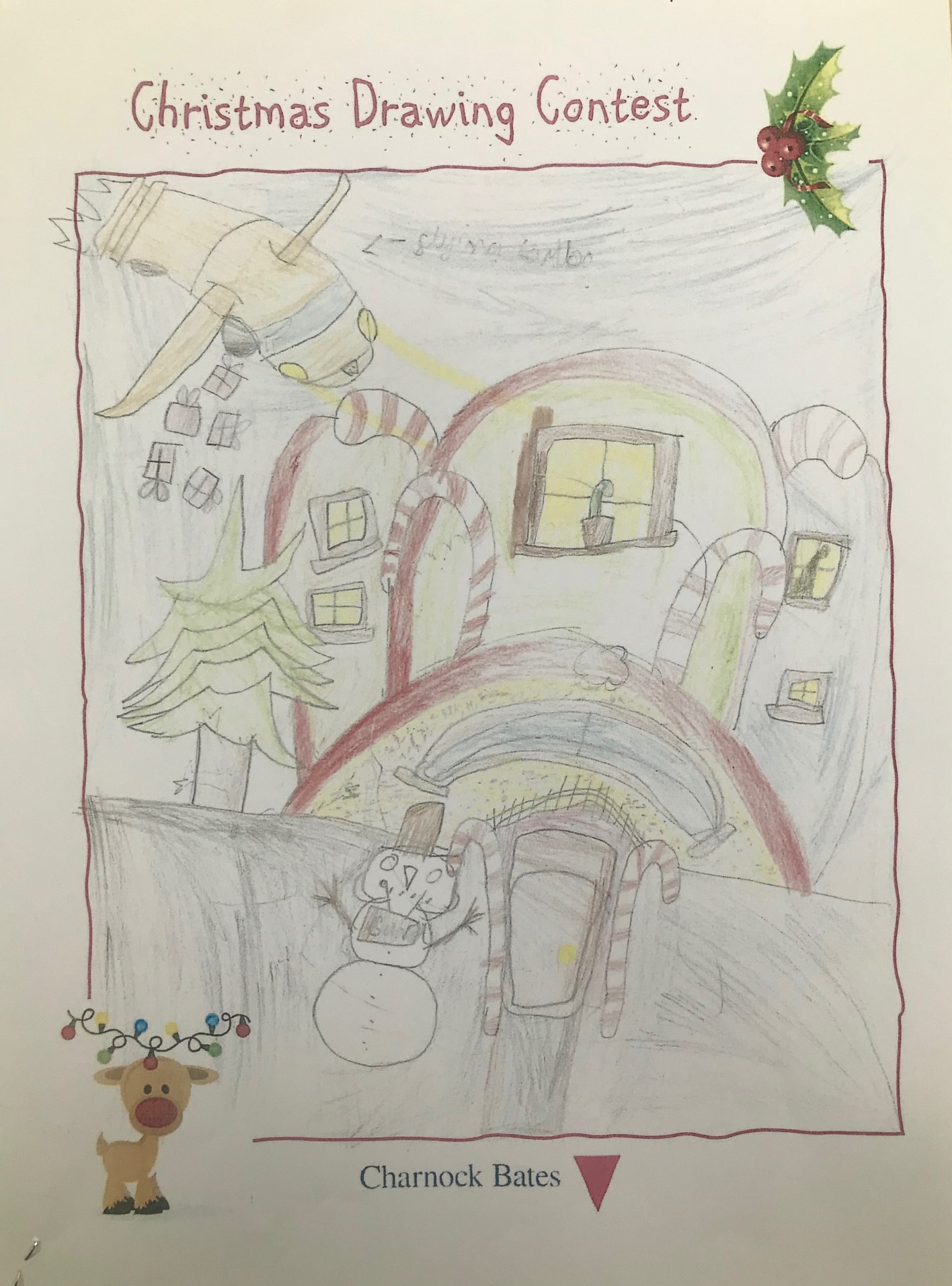  Christmas drawing contest Lewi aged 9