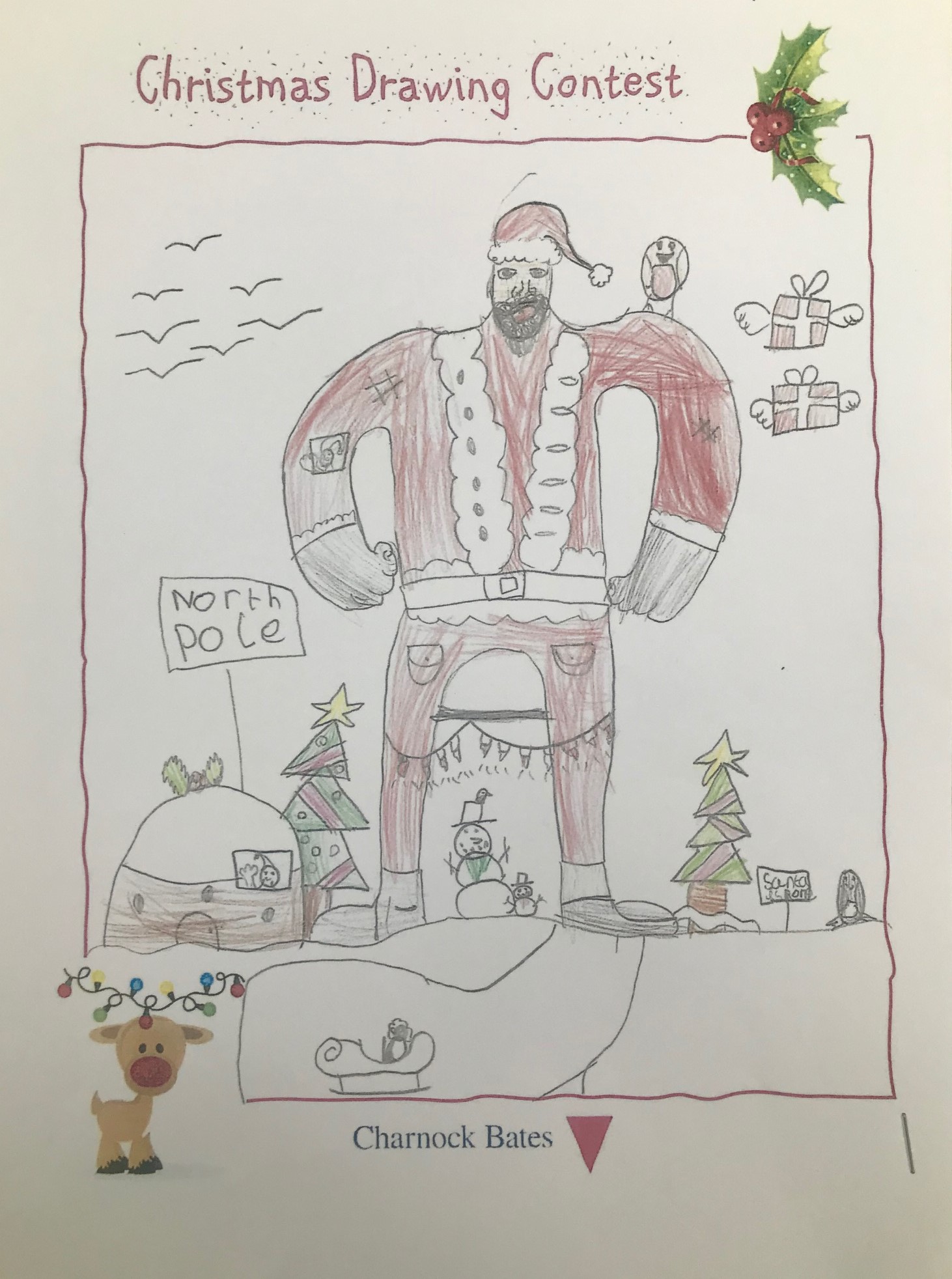  Christmas drawing contest Max aged 9